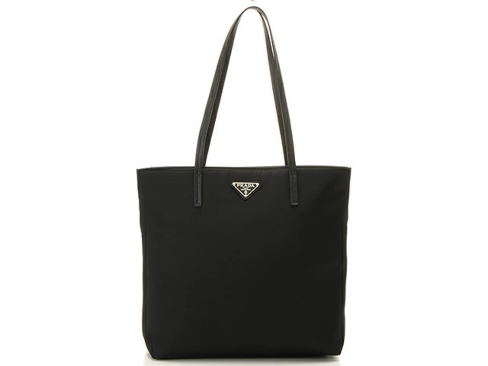 Prada Tote Tessuto Saffiano bag black Saffiano leather